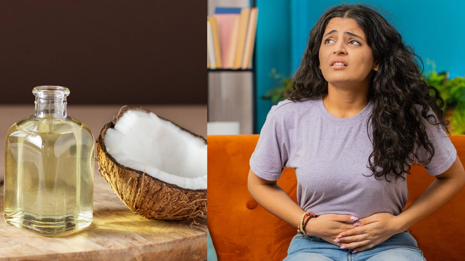 Applying coconut oil on your navel may reduce menstrual cramps, says my mom